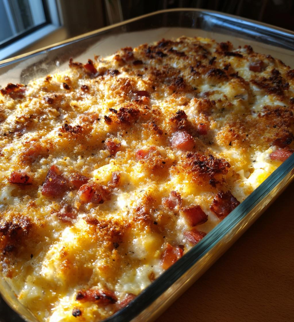 chicken cordon bleu casserole - detail 1