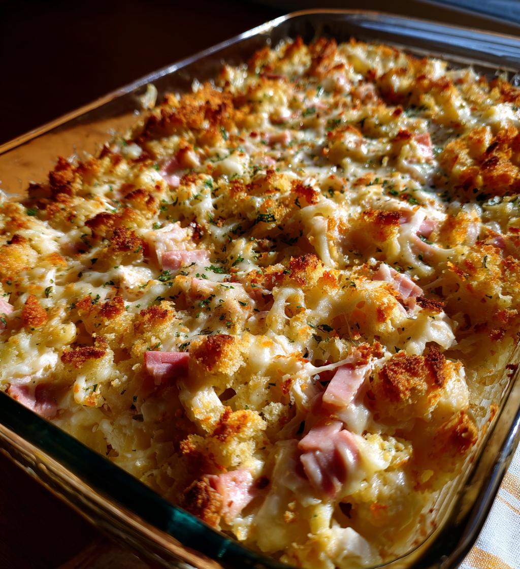 chicken cordon bleu casserole