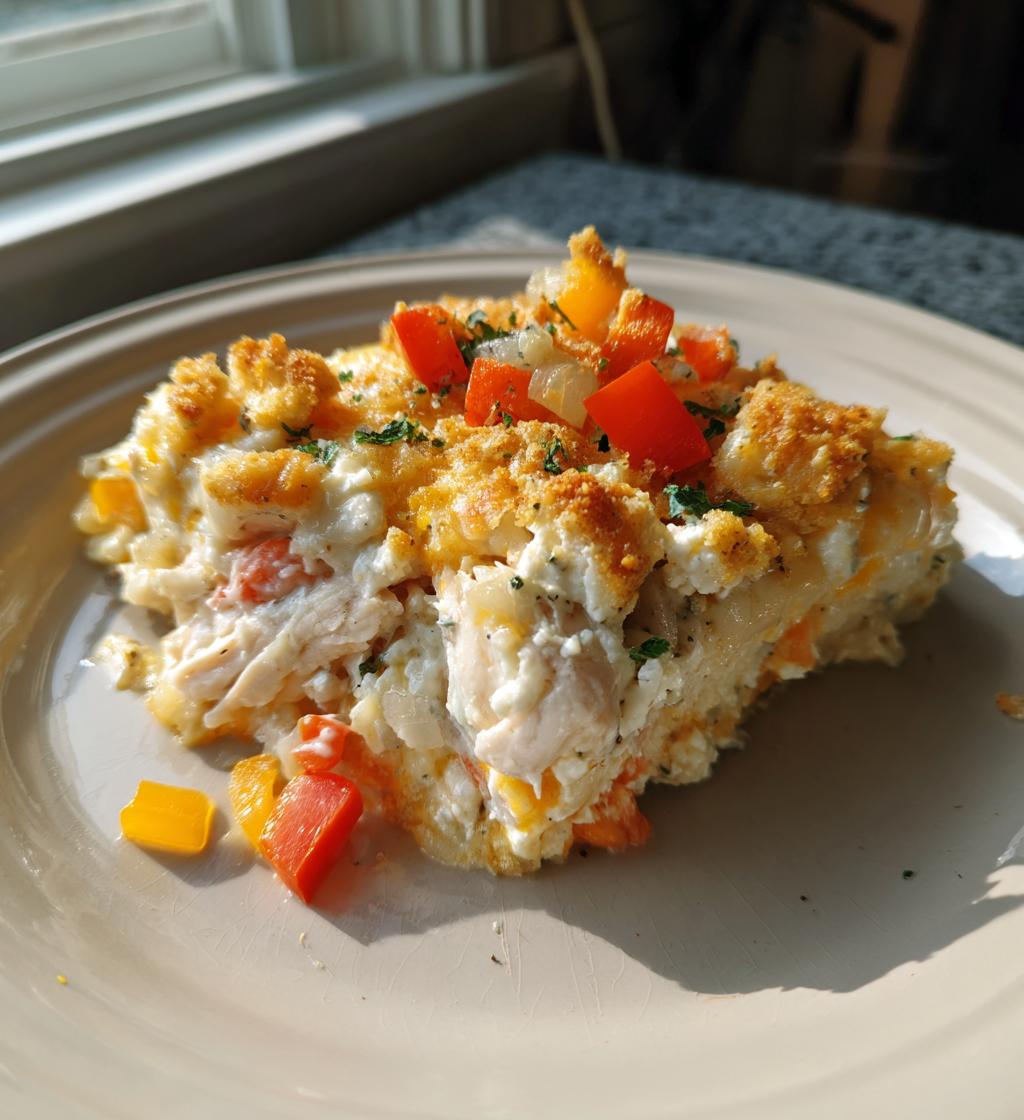 chicken rice feta casserole creamy delight recipe - detail 1