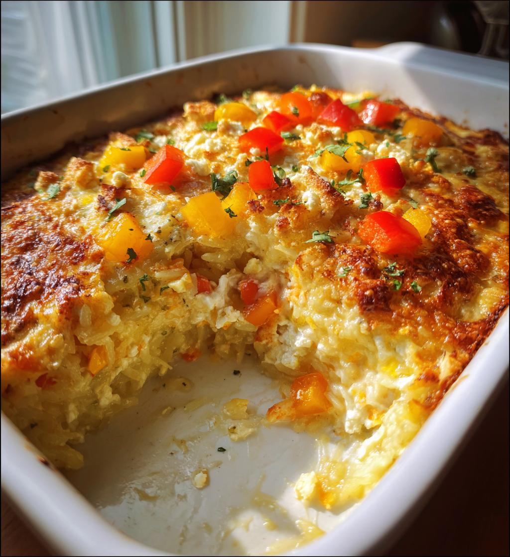 chicken rice feta casserole creamy delight recipe