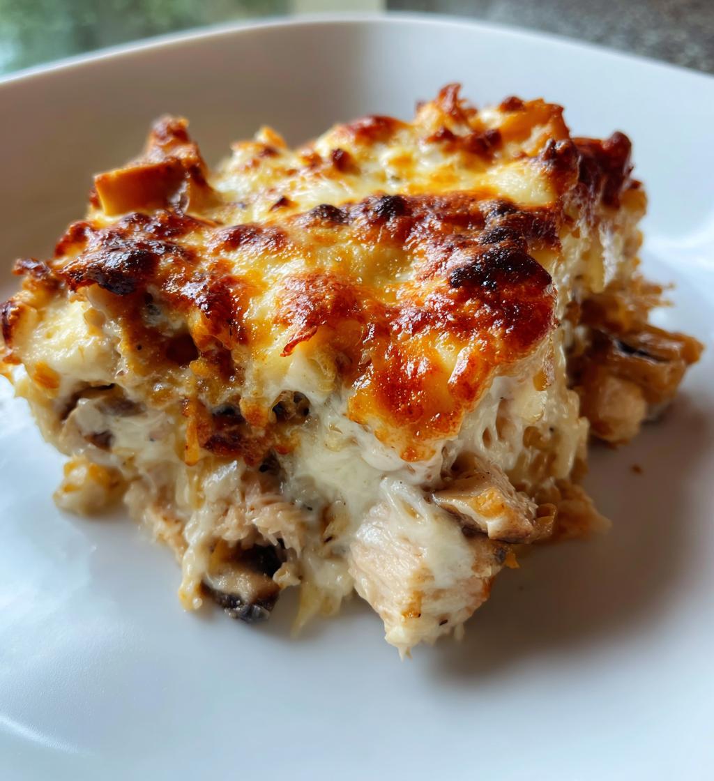 chicken tetrazzini casserole - detail 1