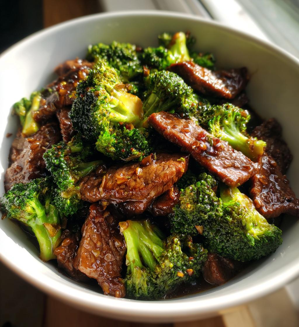 chinese beef and broccoli - detail 1