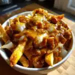 chips and curry sauce