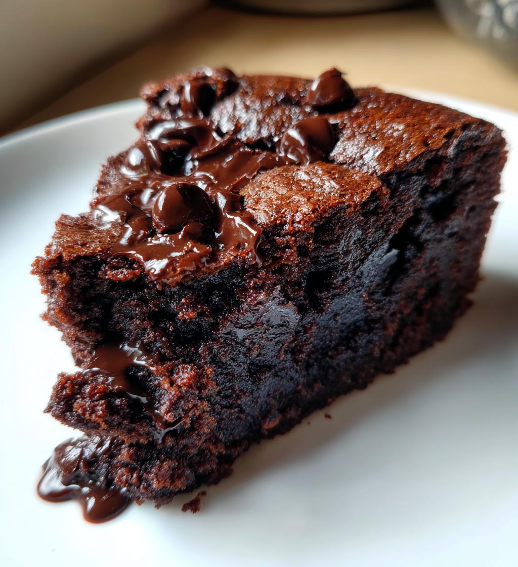 chocolate fudge brownie cake - detail 1