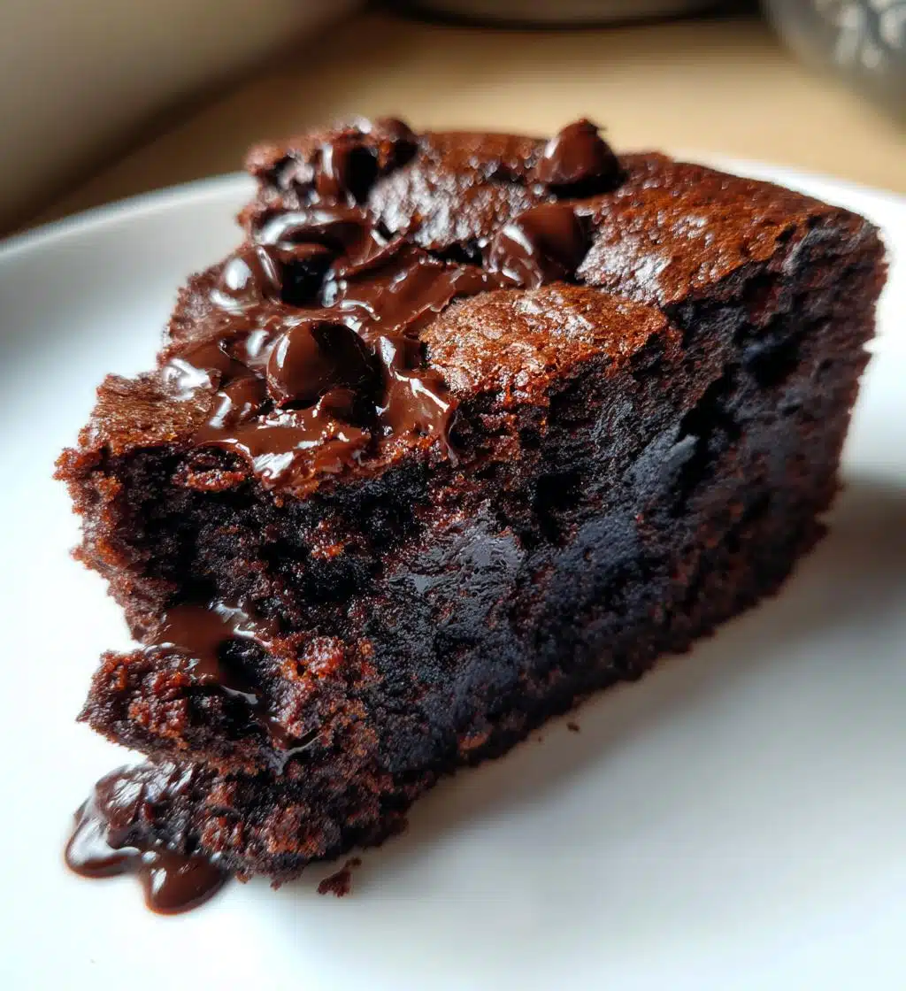 chocolate fudge brownie cake - detail 1