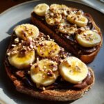 chocolate hazelnut and banana toast