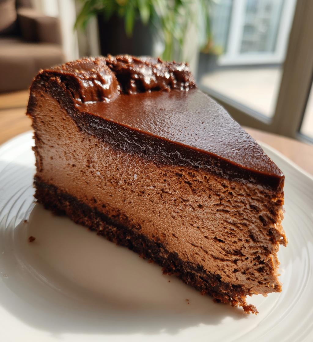 chocolate mousse cake - detail 1