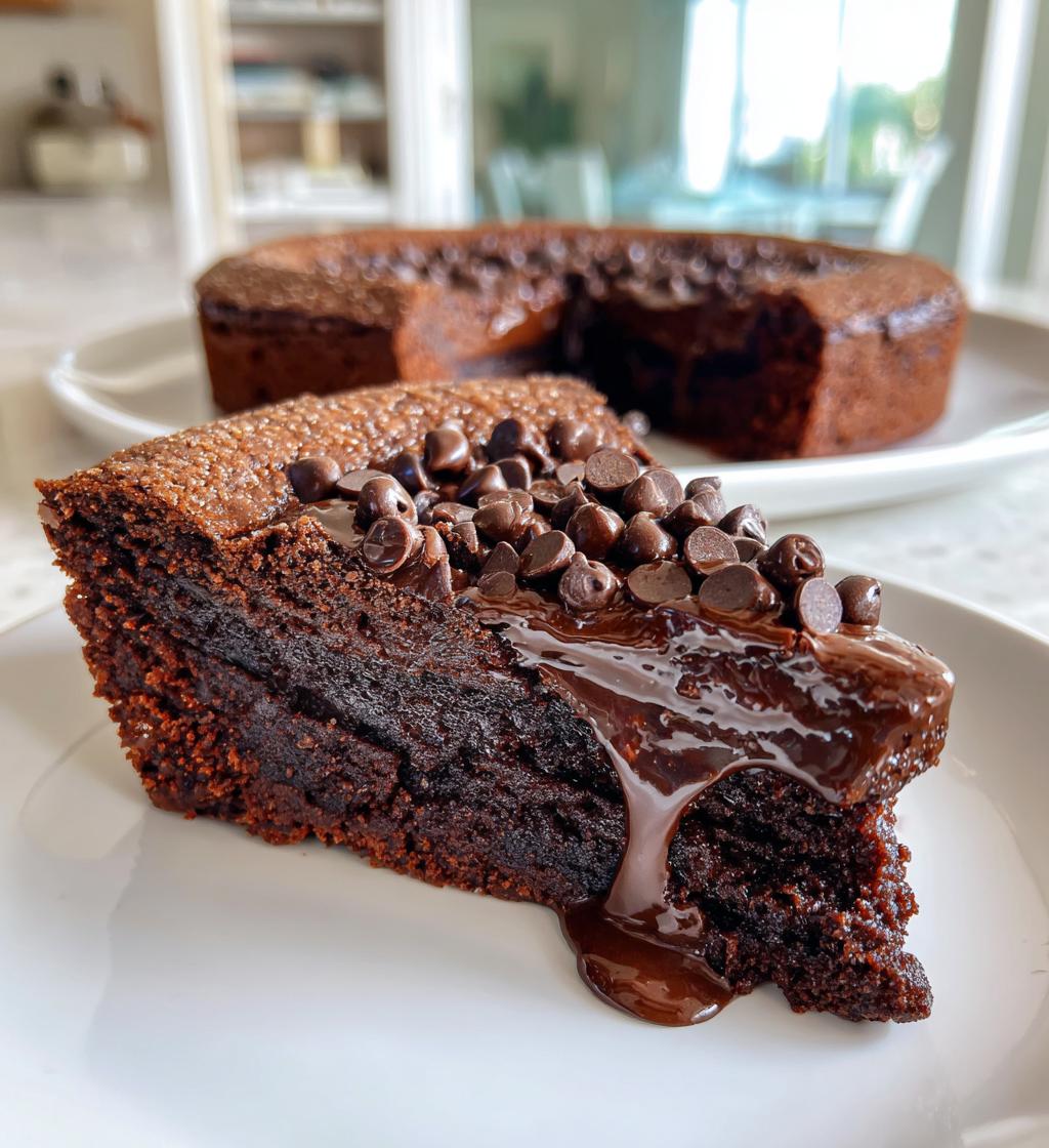 chocolate ooey gooey cake - detail 1