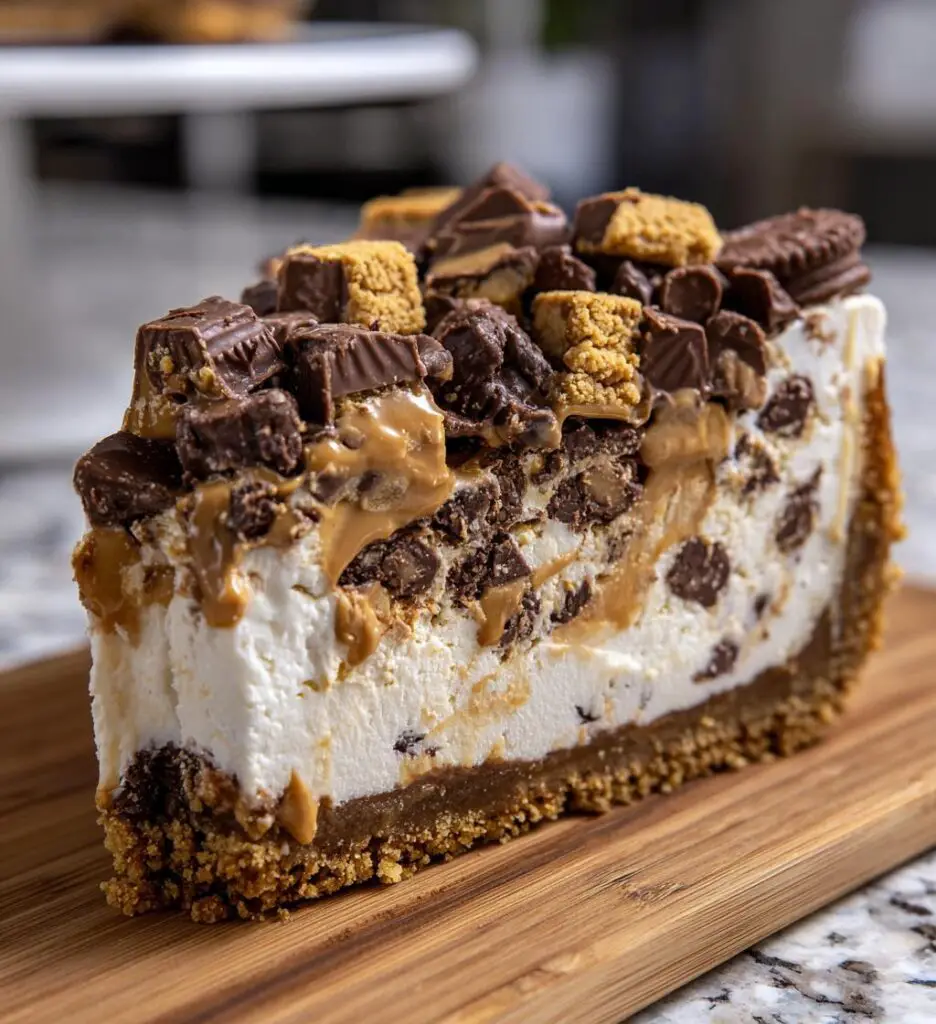 chocolate reeses cheesecake