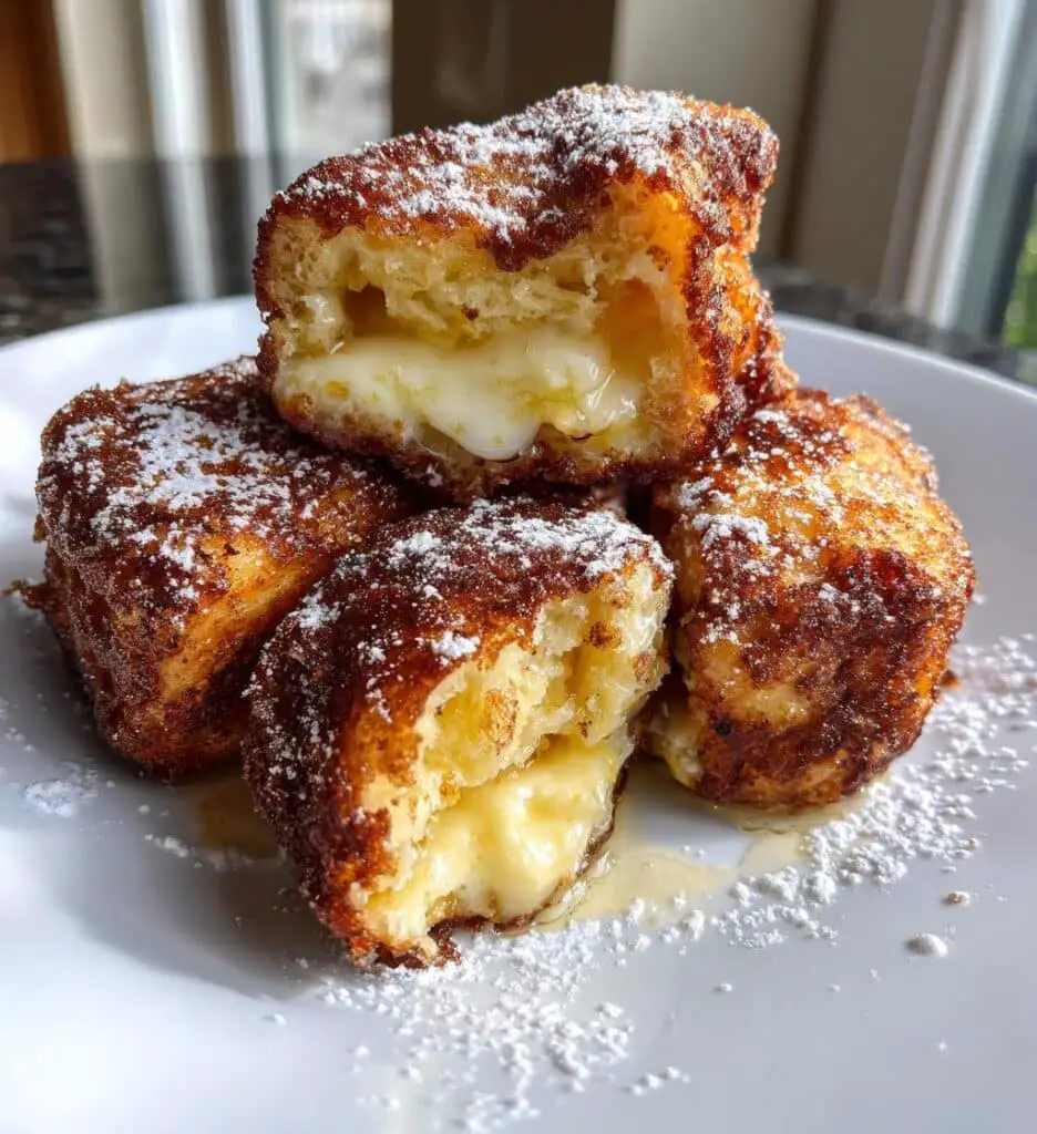 cinnamon roll french toast bites