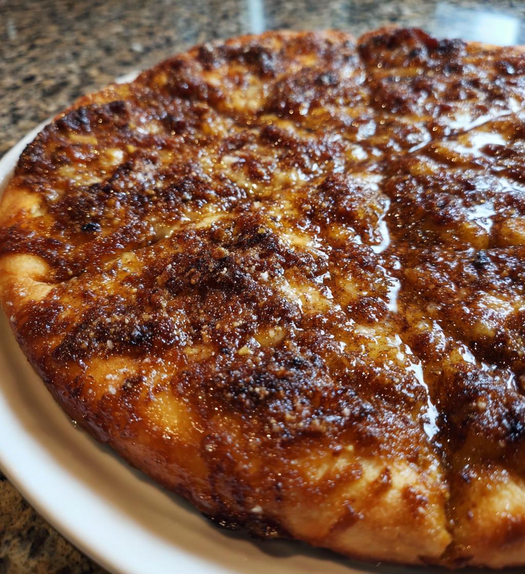cinnamon sugar pizza made