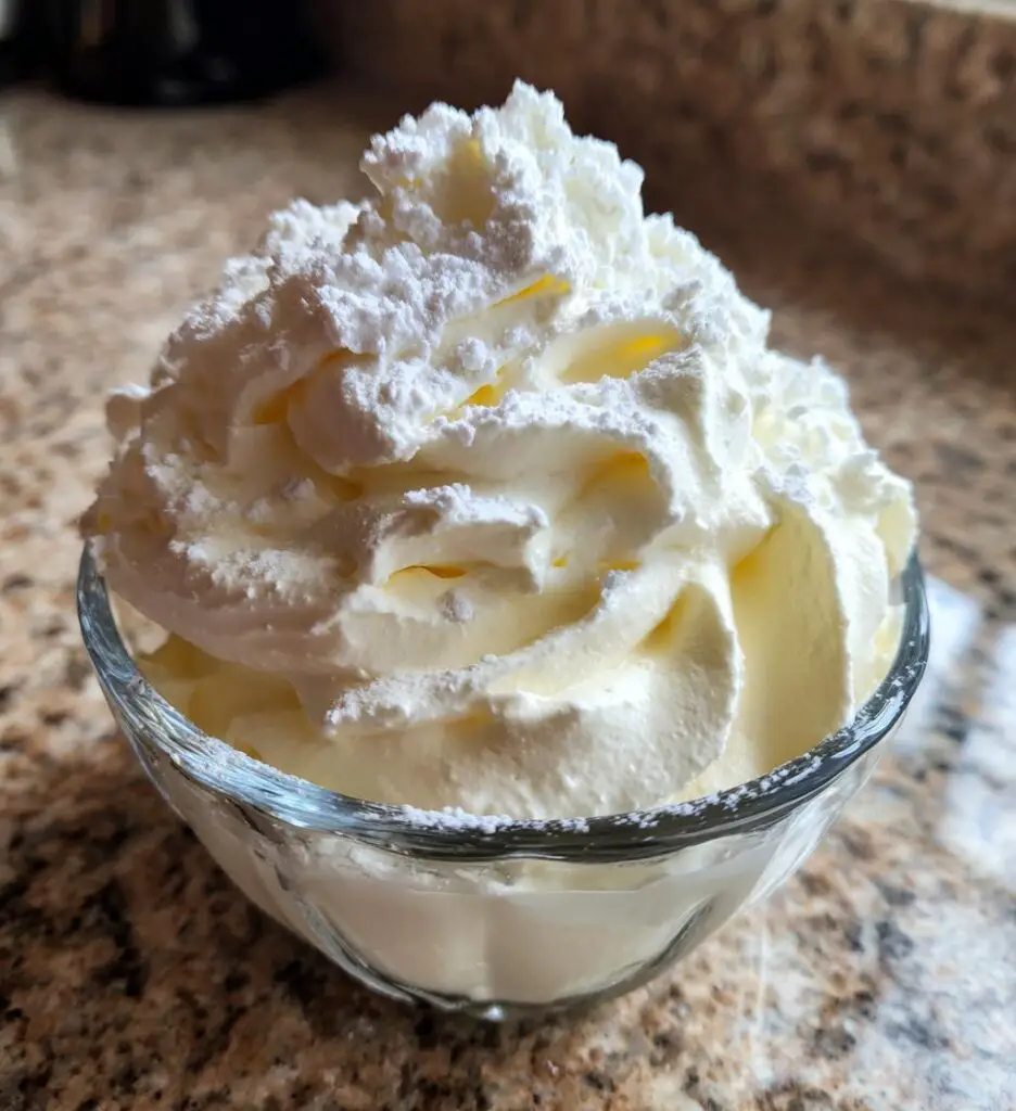 classic vanilla whipped cream