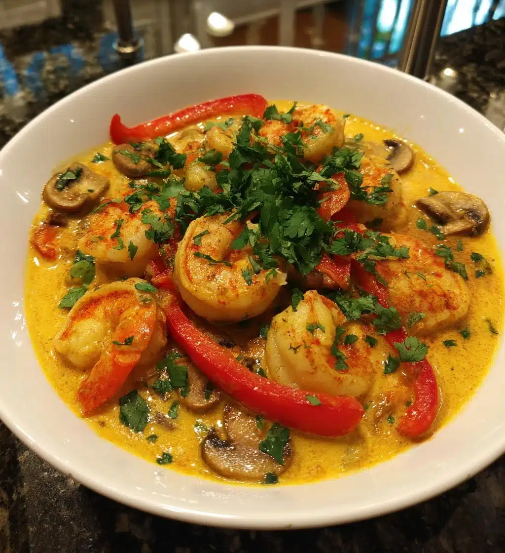 coconut curry shrimp soup recipe - detail 1