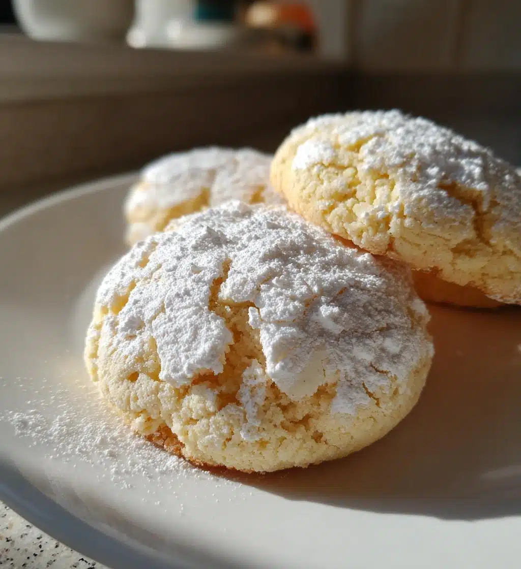 condensed milk snow cookies - detail 1