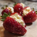 cookie butter cheesecake stuffed strawberries