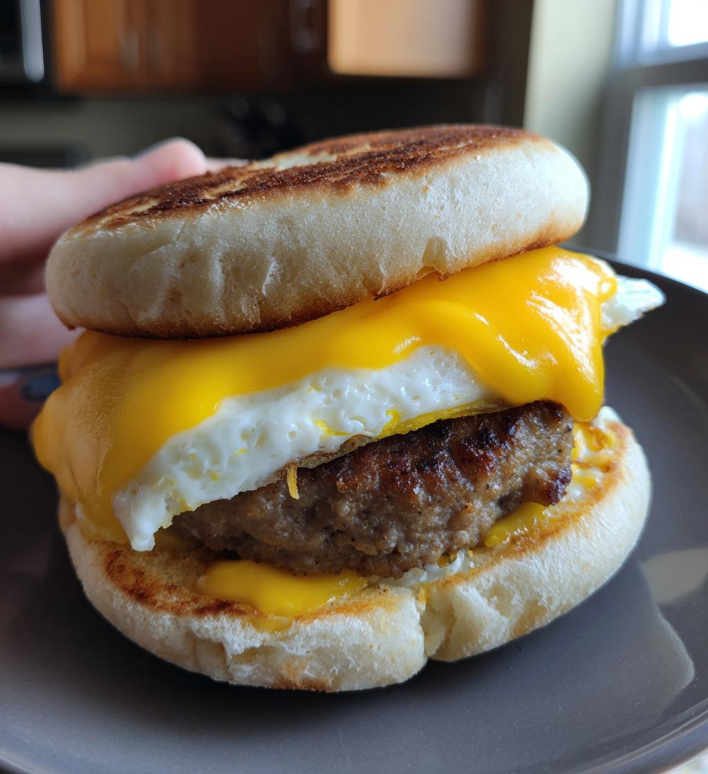 copycat mcdonalds sausage egg cheese mcmuffin