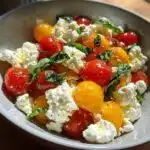 cottage cheese caprese salad