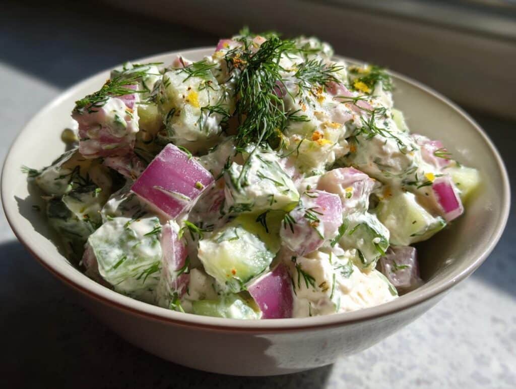 cottage cheese cucumber salad