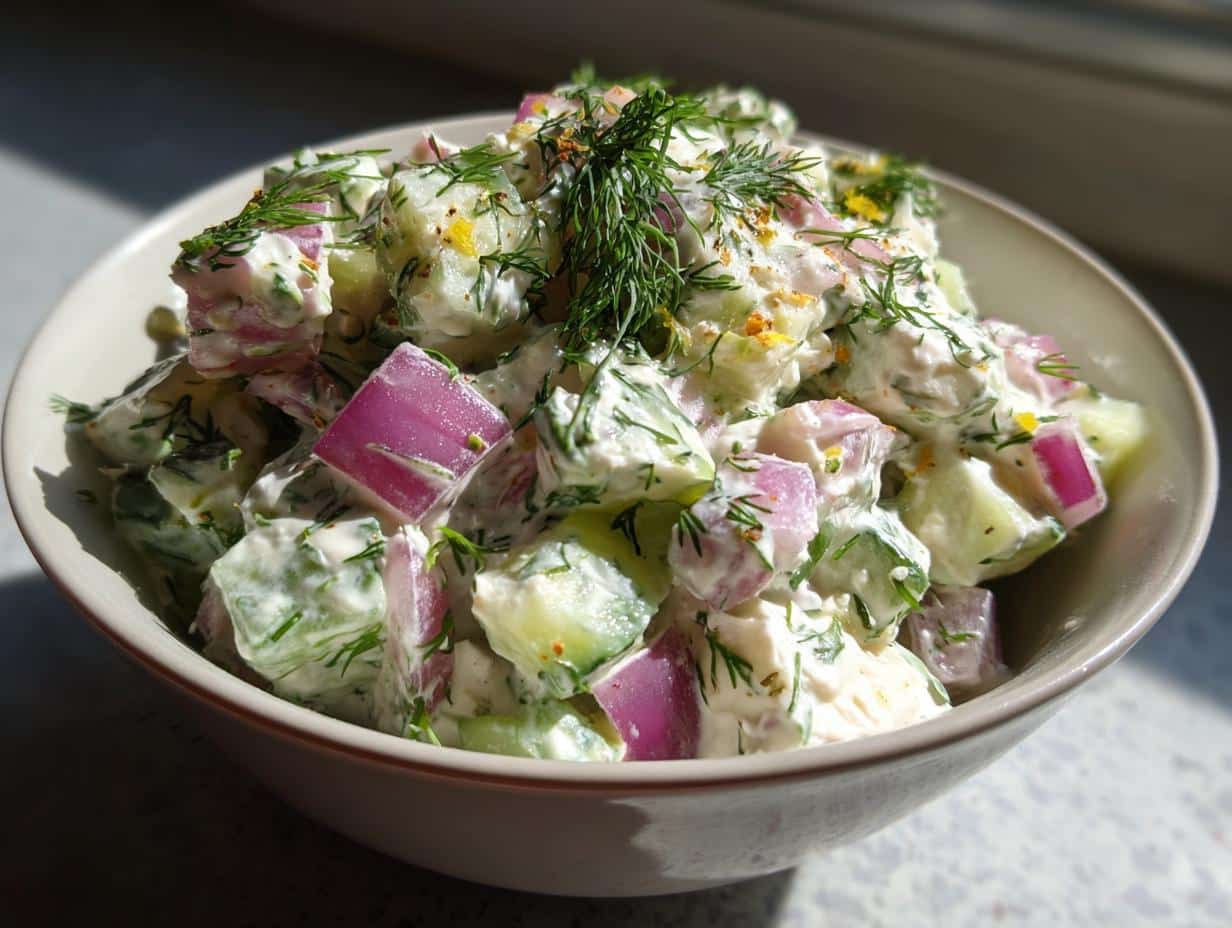 cottage cheese cucumber salad