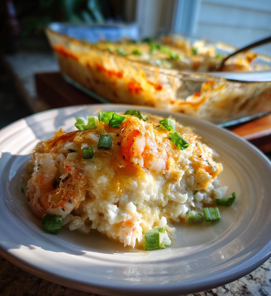 crab and shrimp casserole - detail 1