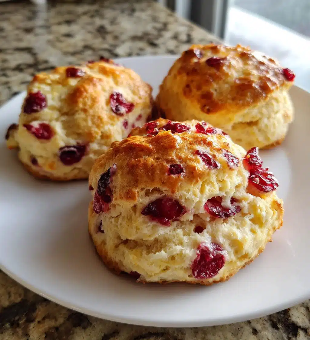 cranberry orange sour cream scones - detail 1