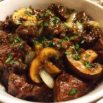creamy crockpot beef tips mushrooms