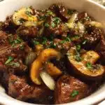 creamy crockpot beef tips mushrooms