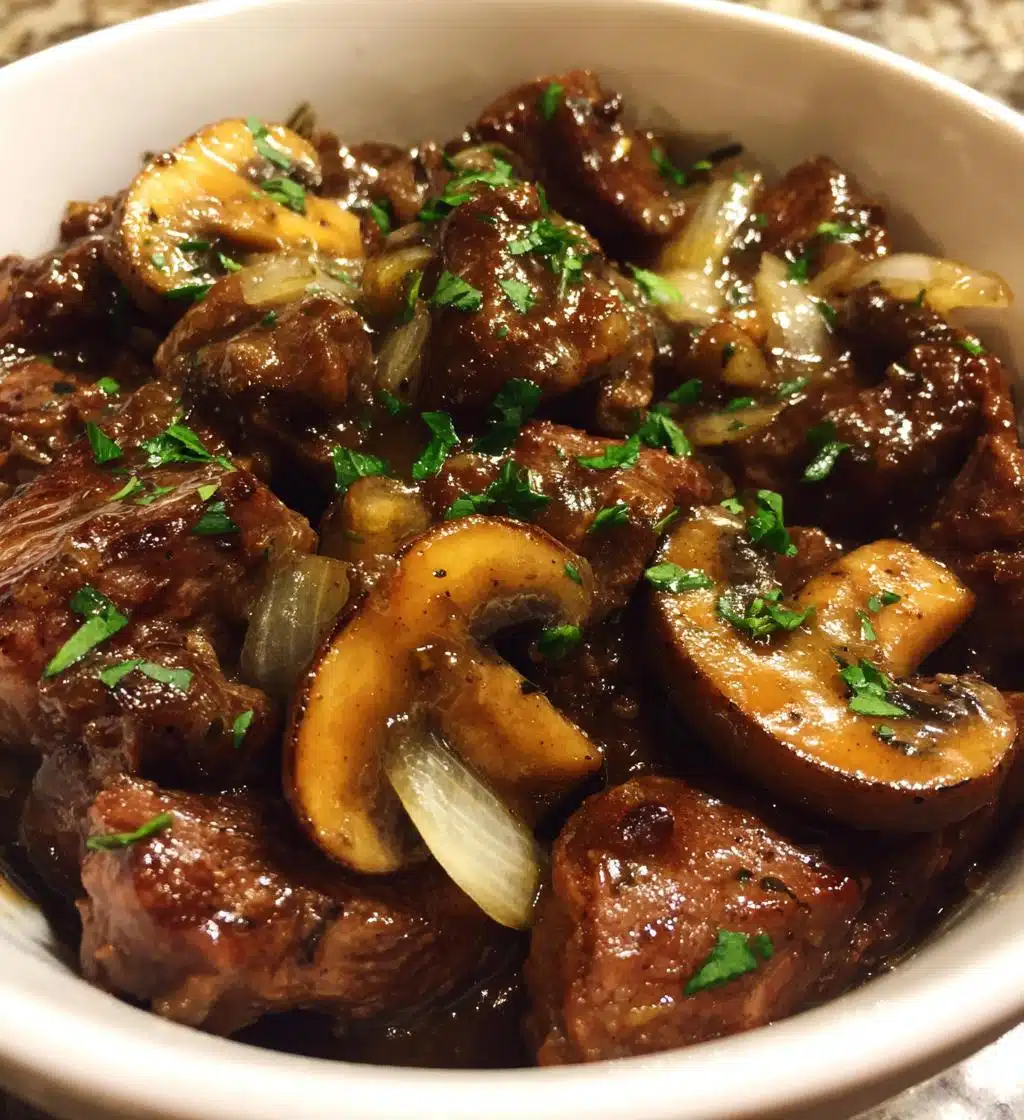 creamy crockpot beef tips mushrooms