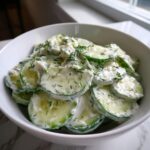 creamy cucumber salad with greek yogurt dressing
