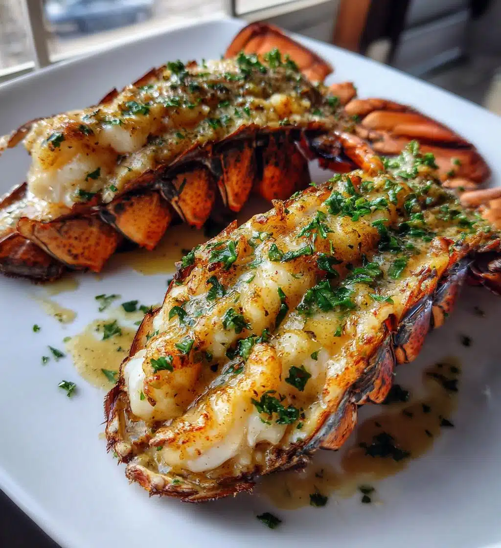 creamy garlic butter lobster tails