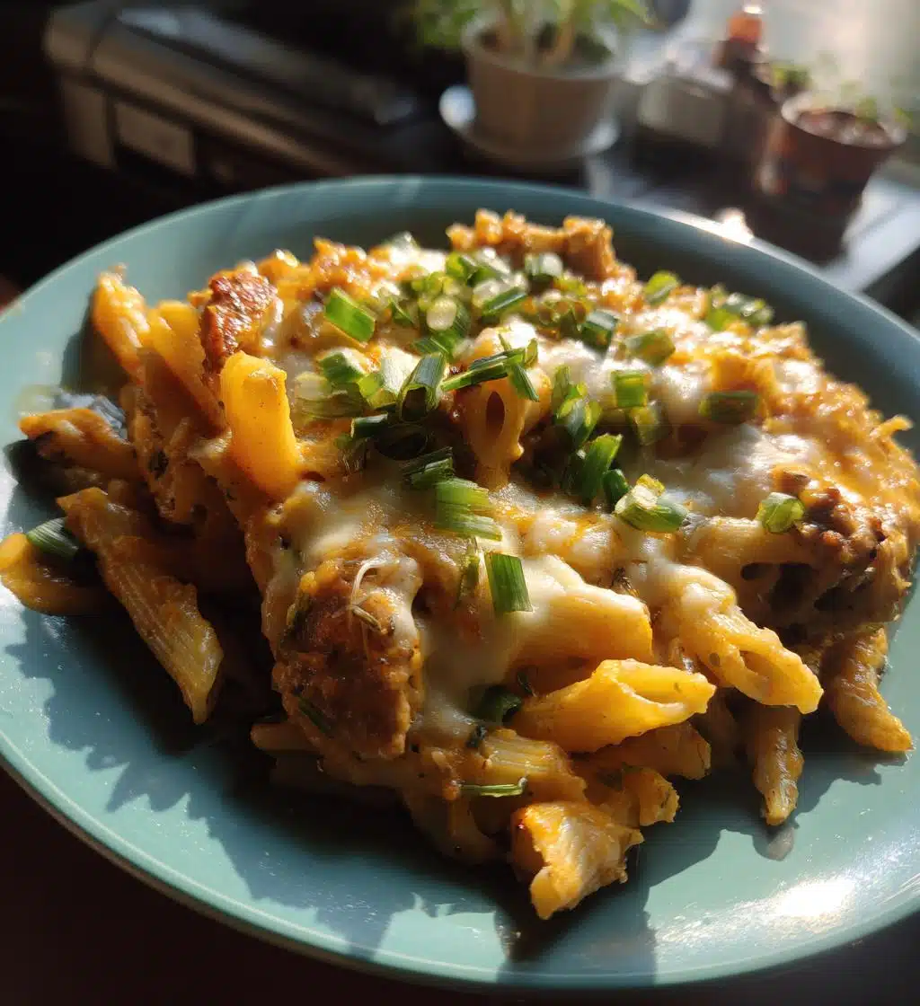 creamy honey buffalo steak pasta bake spicy cheesy irresistible - detail 1