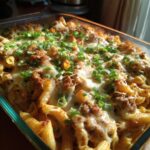 creamy honey buffalo steak pasta bake spicy cheesy irresistible
