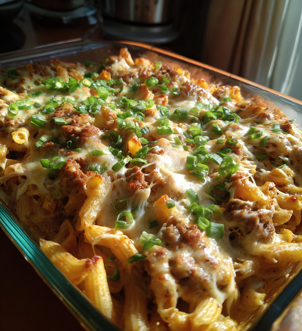 creamy honey buffalo steak pasta bake spicy cheesy irresistible