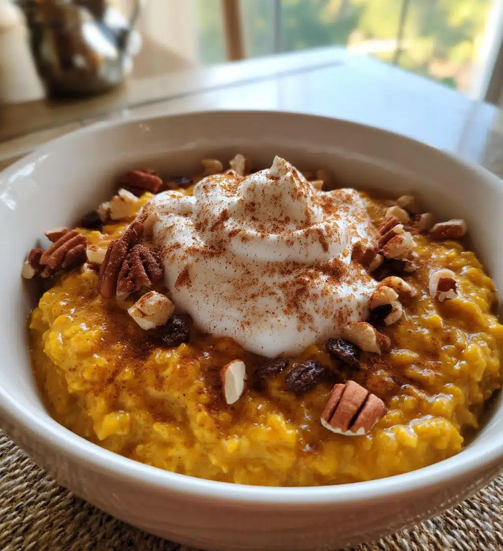 creamy pumpkin oatmeal