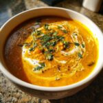 creamy red lentil soup