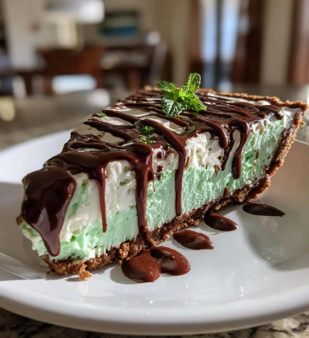 creme de menthe grasshopper pie - detail 1