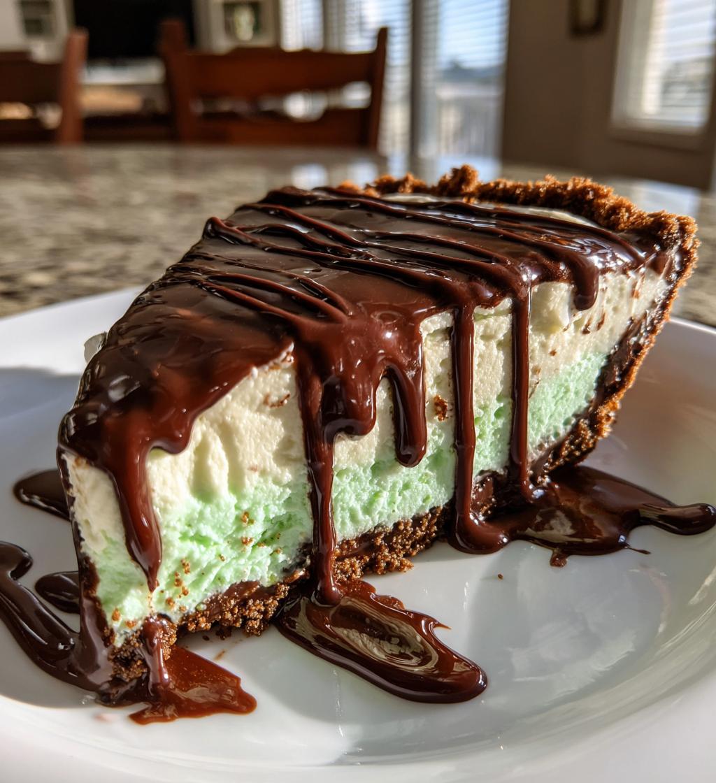 creme de menthe grasshopper pie