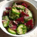 crisp cucumber and beetroot salad recipe