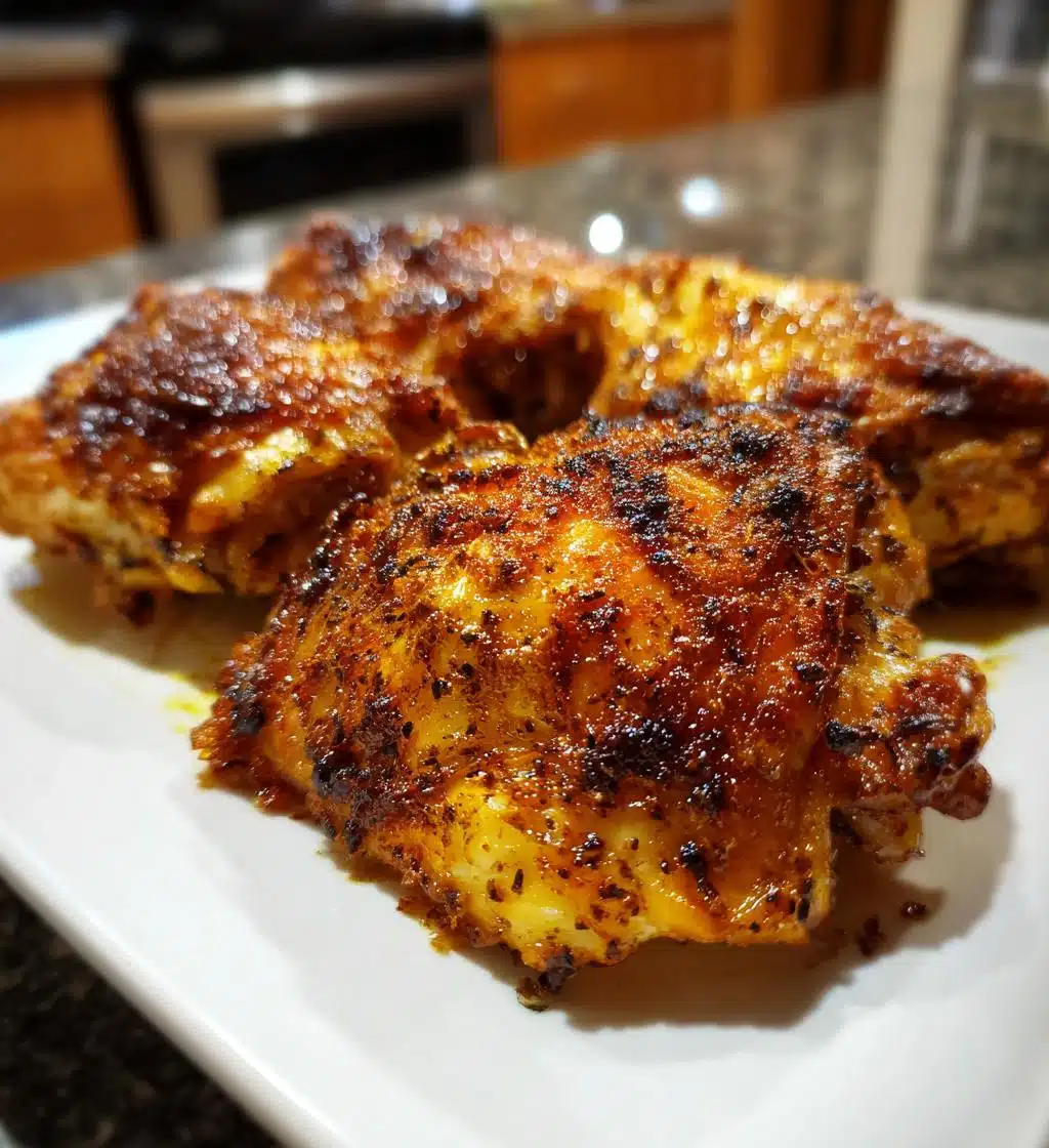 crispy baked chicken thighs - detail 1