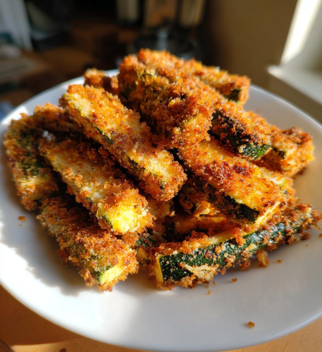 crispy baked parmesan zucchini fries