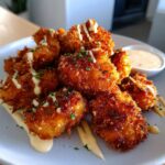crispy bang bang salmon bites
