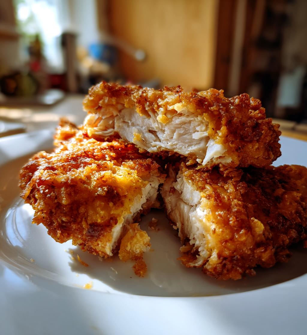 crispy cheddar chicken - detail 1