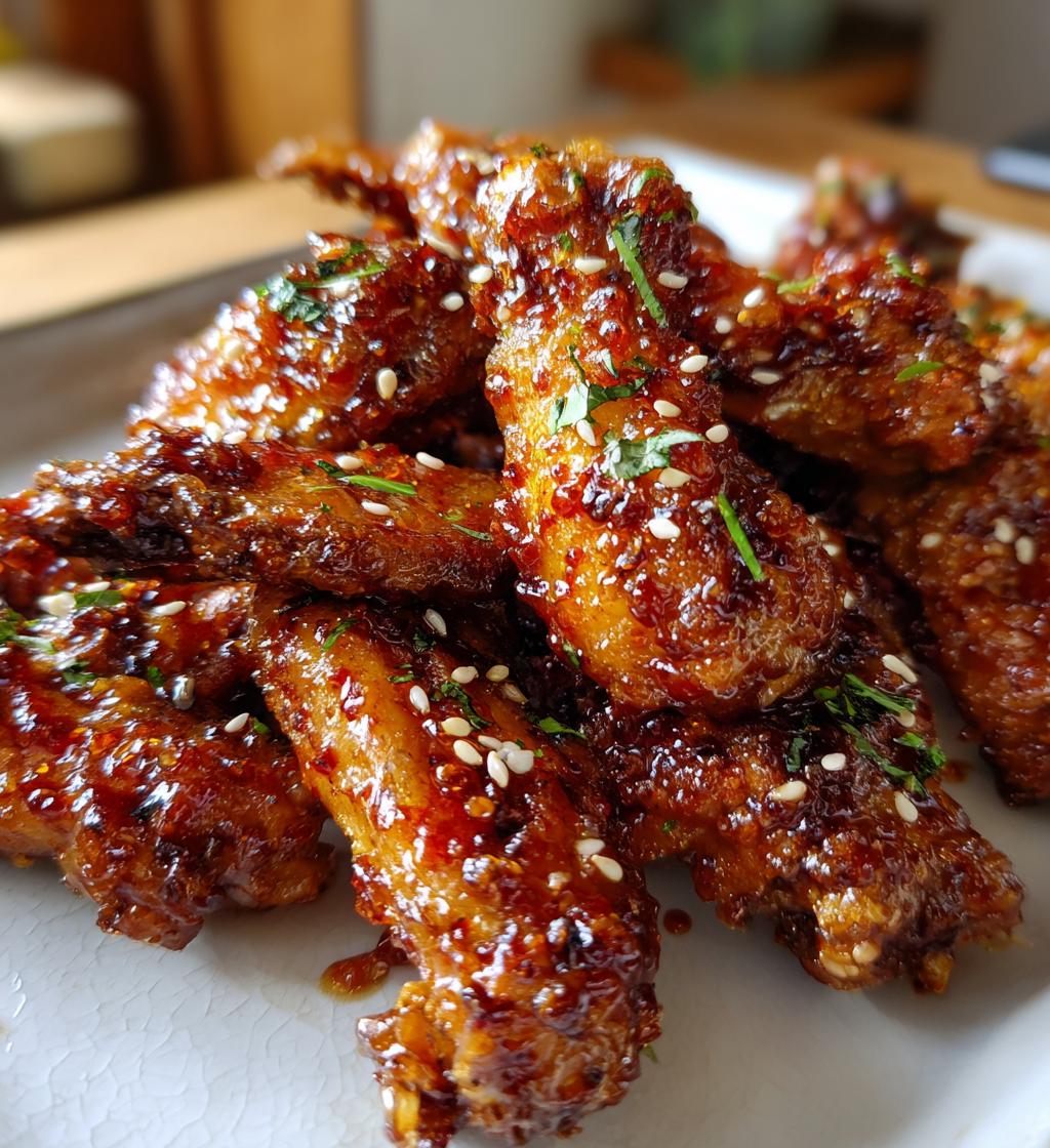 crispy glazed chicken wings
