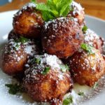crispy golden italian limoncello ricotta fritters with a hint of fresh mint recipe