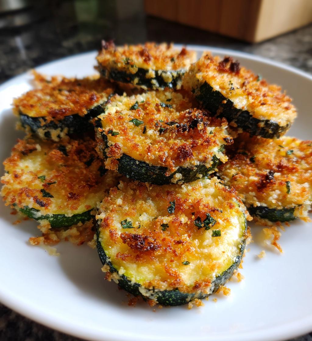 crispy parmesan squash rounds