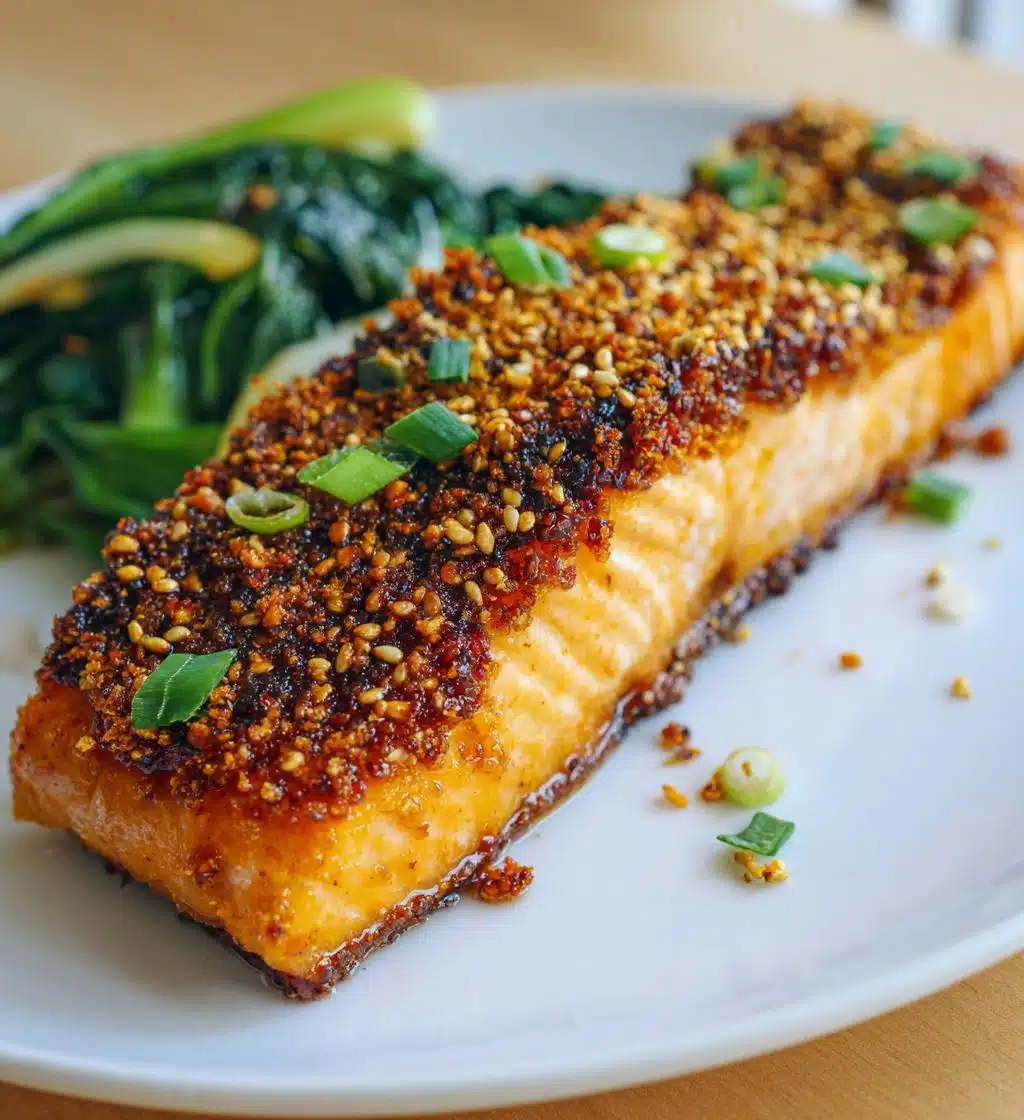 crispy sesame salmon - detail 1