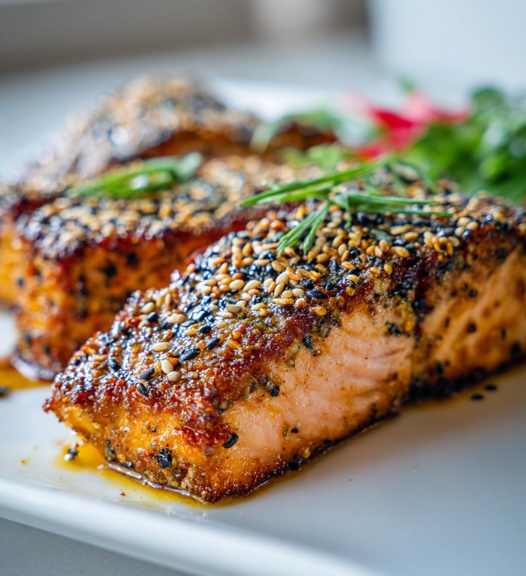 crispy sesame salmon