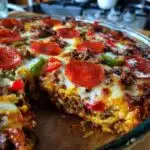 crock pot low carb pizza casserole recipe