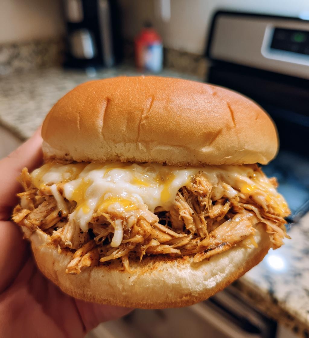 crock pot ranch chicken sandwiches - detail 1