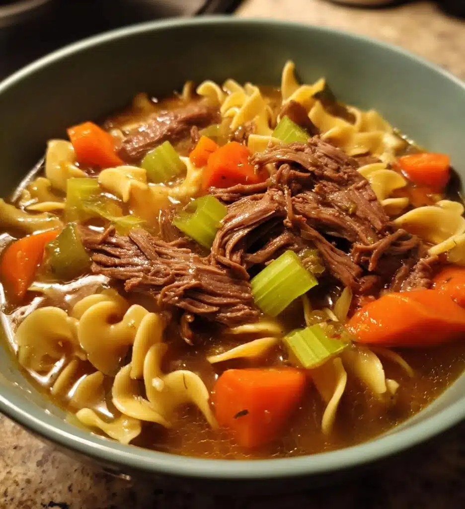 crockpot beef and noodles recipe